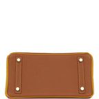Hermes Special Order (HSS) Birkin 25 Gold and Jaune Ambre Togo Brushed Gold Hardware