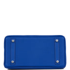 Hermes Birkin 25 Bleu Royal Verso Togo Palladium Hardware