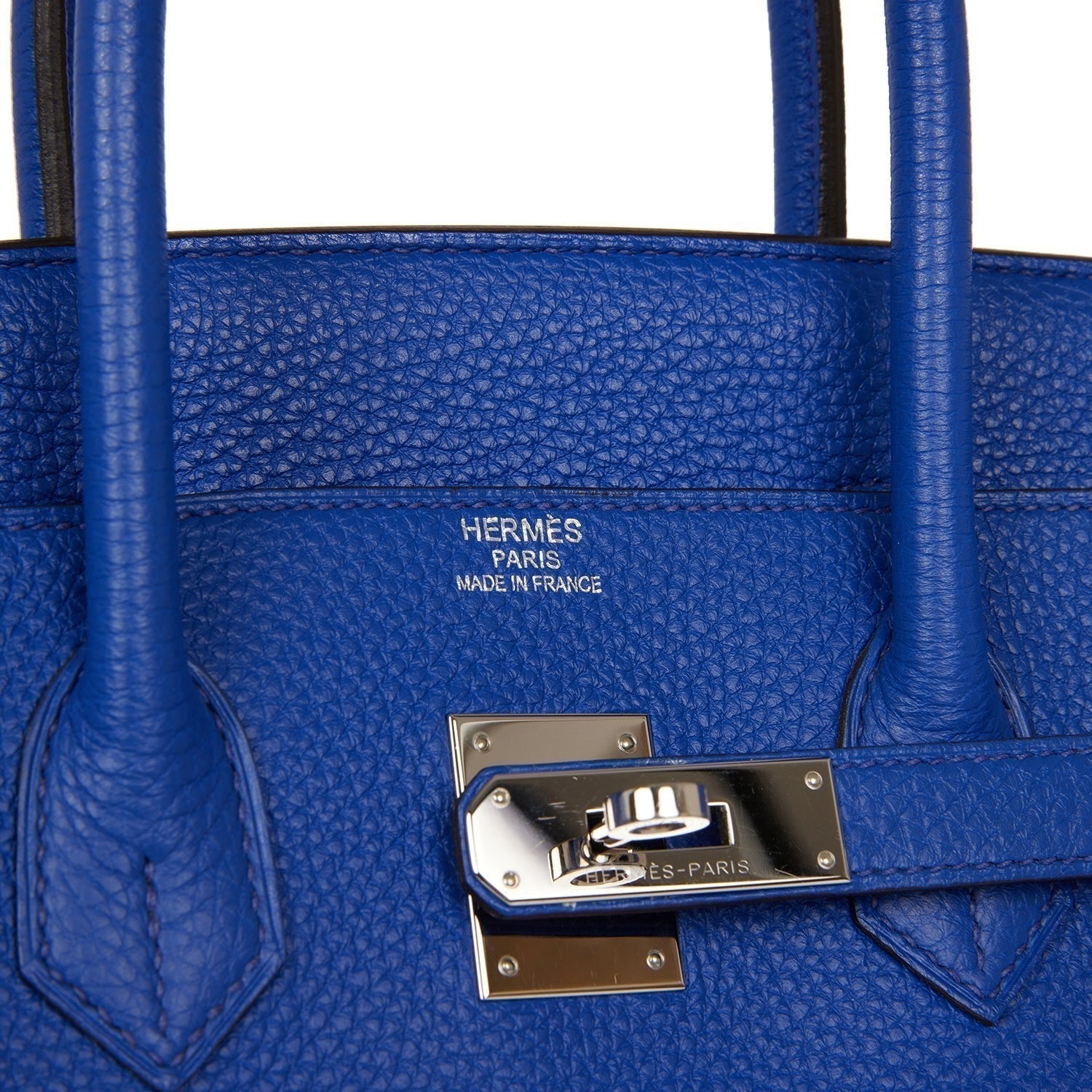 Top Quality Hermes Birkin 35 Bleu Electric Togo Palladium Hardware