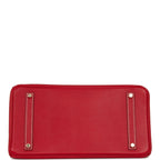 Top Quality Hermes Birkin 35 Rouge Casaque Candy Epsom Permabrass Hardware