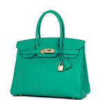 Hermes Birkin 30 Vert Jade Epsom Gold Hardware