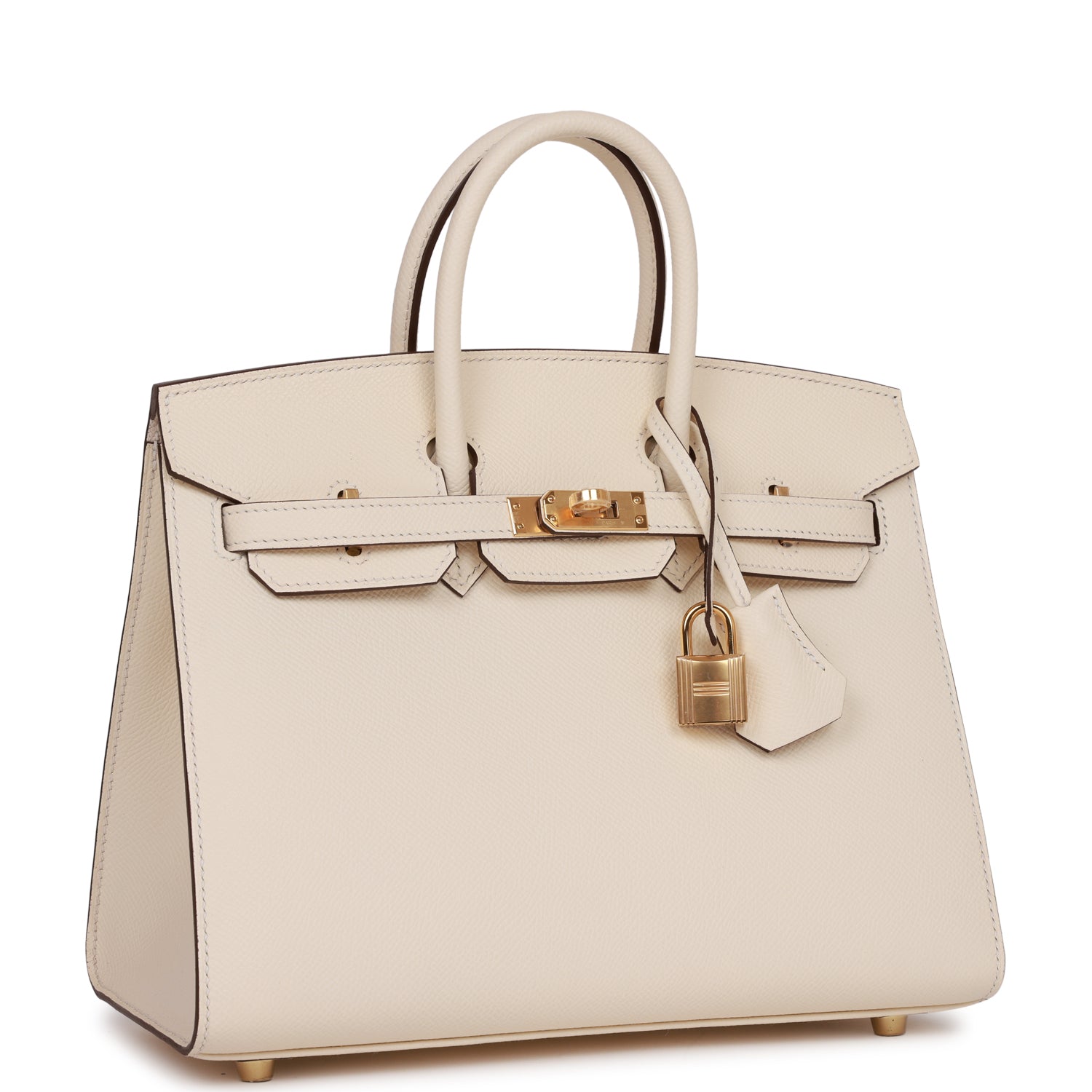 Hermes Birkin Sellier 25 Nata Epsom Gold Hardware