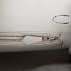 Hermes Special Order (HSS) Birkin 25 Black and Gris Perle Chèvre Brushed Palladium Hardware