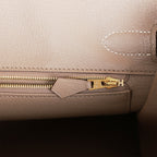 Hermes Special Order (HSS) Birkin 30 Craie and Gris Asphalte Epsom Brushed Gold Hardware