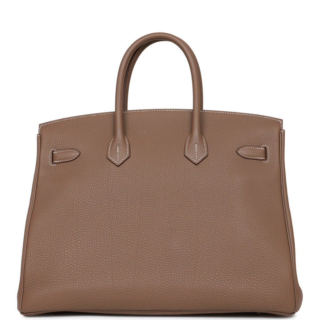 Top Quality Hermes Birkin 35 Etoupe Togo Palladium Hardware