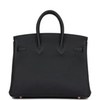 Hermes Birkin 25 Caban Togo Rose Gold Hardware