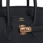 Hermes Birkin 25 Caban Togo Rose Gold Hardware
