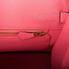 Hermes Special Order (HSS) Birkin 30 Gris Mouette and Rose Azalee Epsom Permabrass Hardware