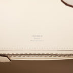 Hermes Birkin 25 Glycine Grizzly and Nata Swift Palladium Hardware