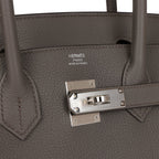 Hermes Birkin 30 Etain Togo Palladium Hardware