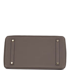 Hermes Birkin 35 Gris Etain Togo Gold Hardware
