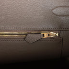 Hermes Birkin 35 Gris Etain Togo Gold Hardware