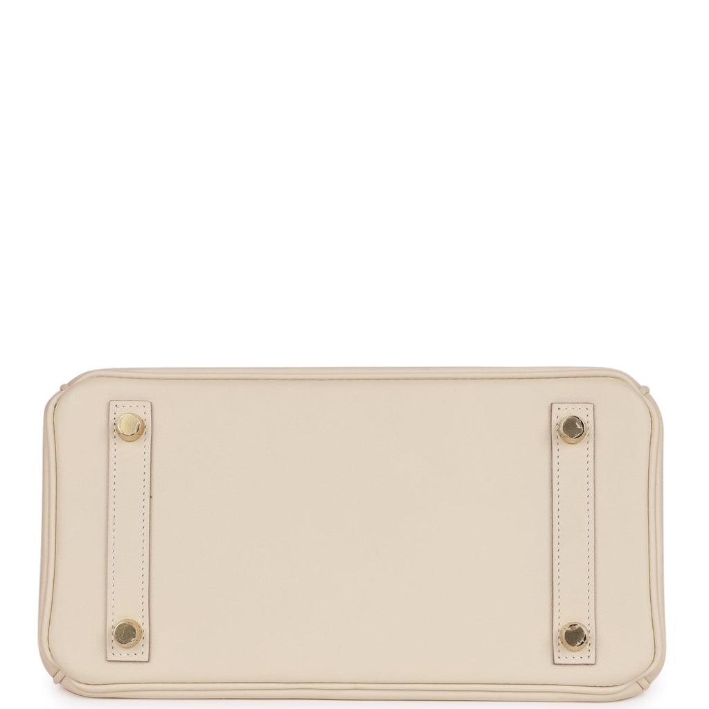 Top Quality Hermes Birkin 25 Craie Swift Gold Hardware