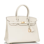 Hermes Birkin 30 Craie Togo Rose Gold Hardware