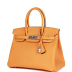 Hermes Special Order (HSS) Birkin 30 Jaune D'Or and Malachite Epsom Brushed Palladium Hardware