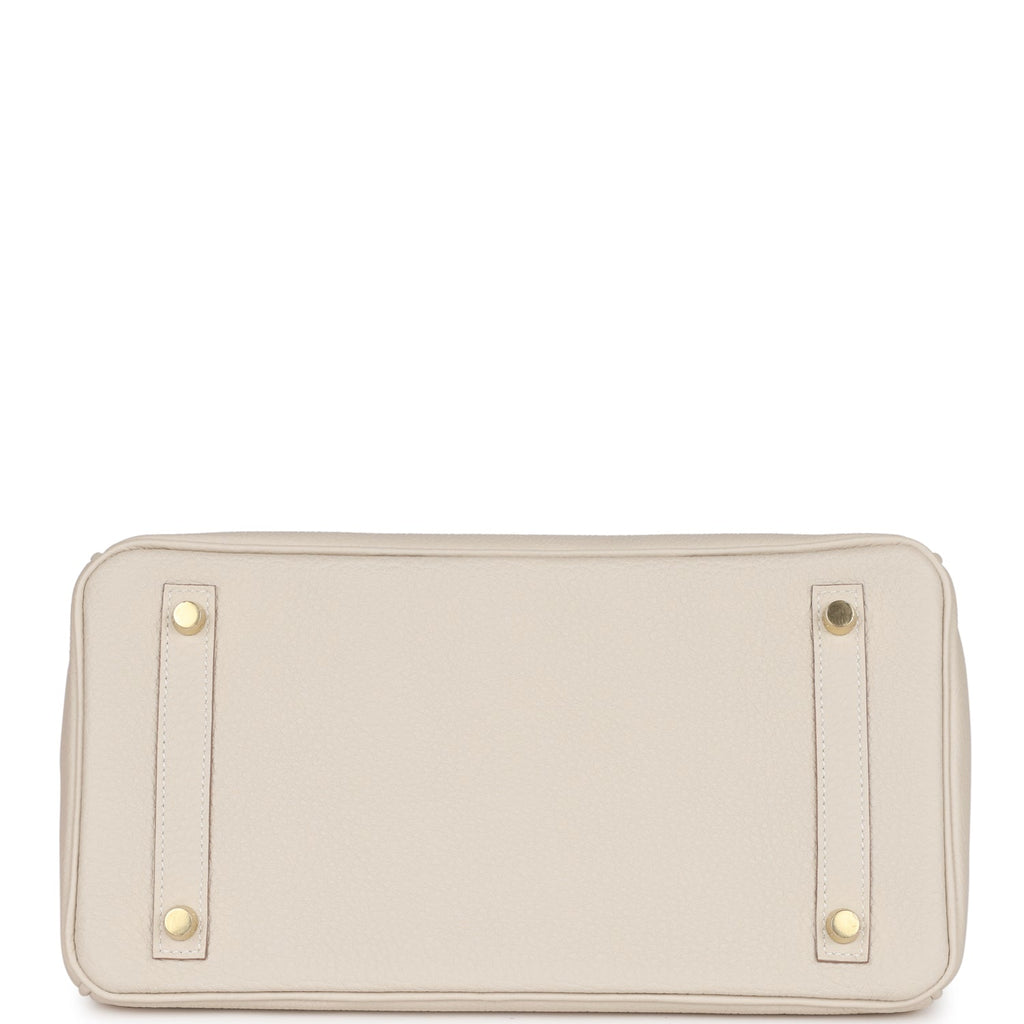 Hermes Birkin 30 Craie Togo Gold Hardware