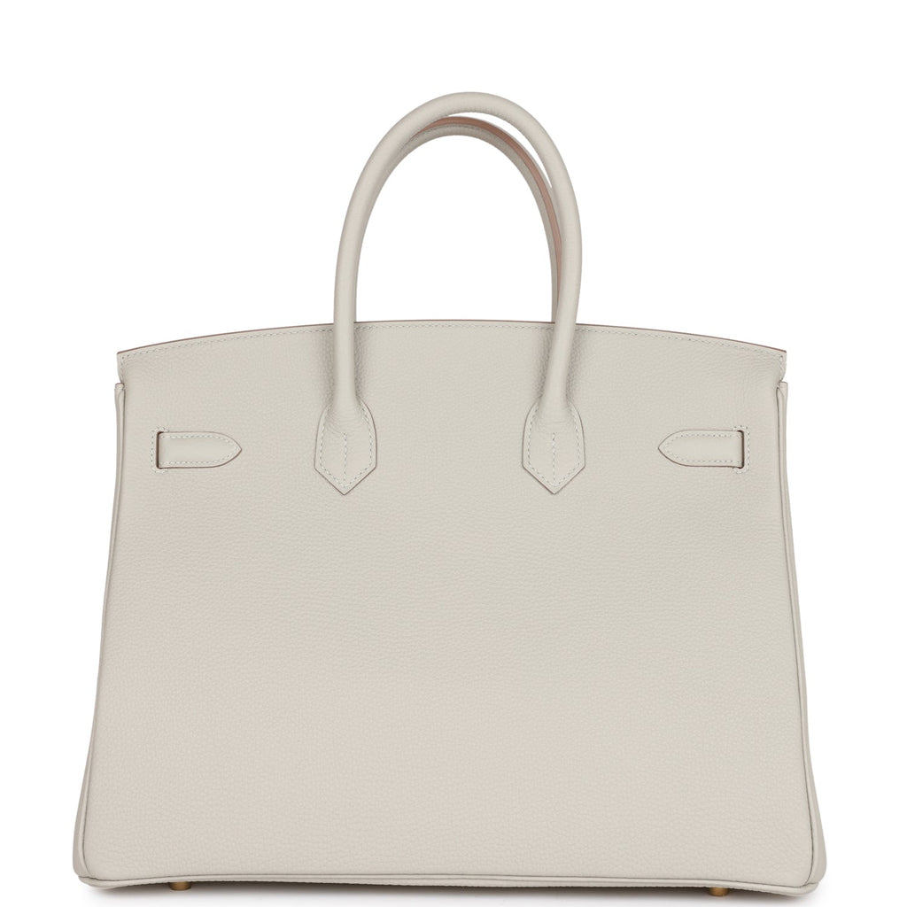 Hermes Birkin 35 Gris Perle Togo Gold Hardware