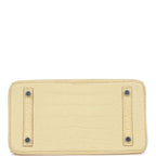 Hermes Birkin 25 Vanille Matte Alligator Palladium Hardware