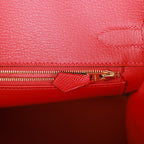 Hermes Birkin 30 Rouge Casaque Epsom Gold Hardware