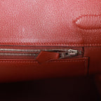 Top Quality Hermes Birkin 35 Vibrato Rouge H Boxcalf Palladium Hardware