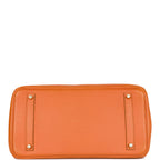 Top Quality Hermes Birkin 35 Orange H Togo Gold Hardware