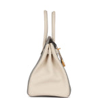 Hermes Special Order (HSS) Birkin 30 Gris Mouette and Craie Togo Brushed Gold Hardware