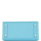 Hermes Birkin Sellier 25 Celeste Epsom Palladium Hardware