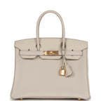 Hermes 3 En 1 Birkin 30 Beton Togo and Swift Gold Hardware