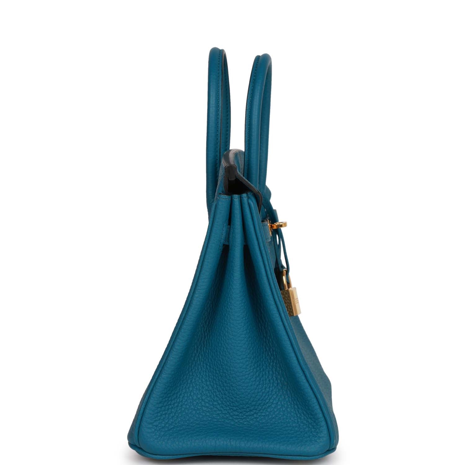 Top Quality Hermes Birkin 25 Colvert Togo Gold Hardware