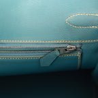 Vintage Hermes Birkin 30 Denim and Blue Jean Gulliver Palladium Hardware