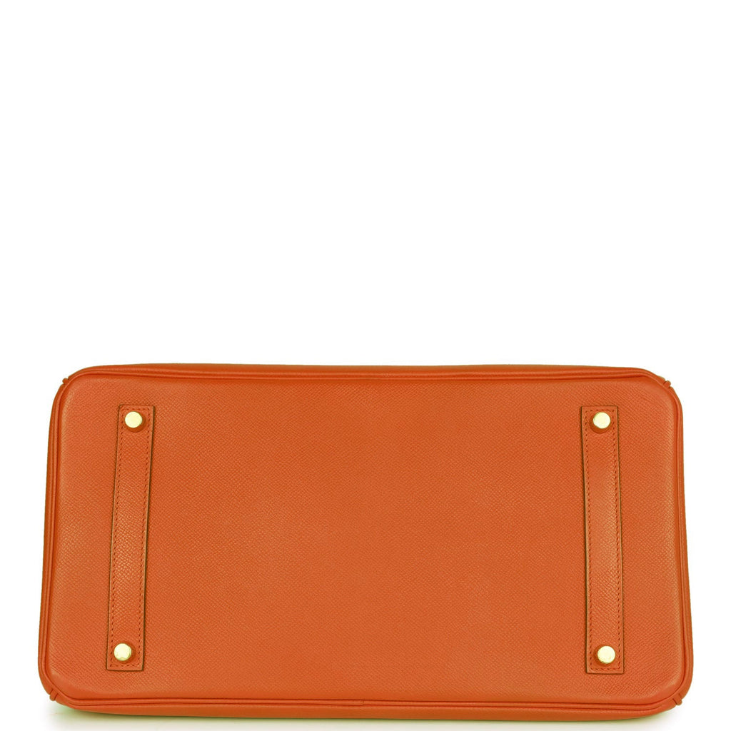 Top Quality Hermes Birkin 35 Feu Epsom Gold Hardware