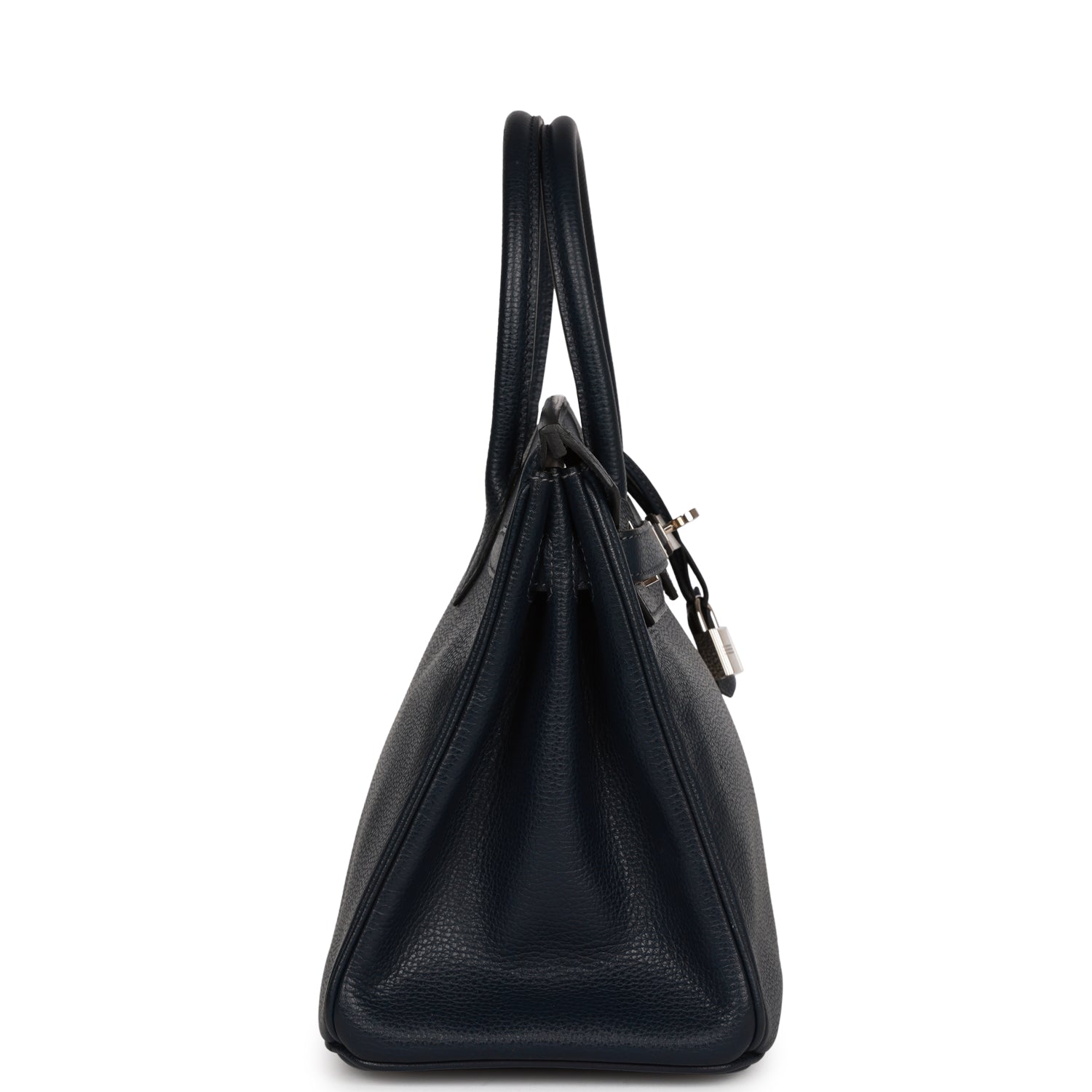 Top Quality Hermes Birkin 30 Bleu Indigo Vache Liegee Palladium Hardware