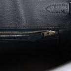 Top Quality Hermes Birkin 30 Bleu Indigo Vache Liegee Palladium Hardware