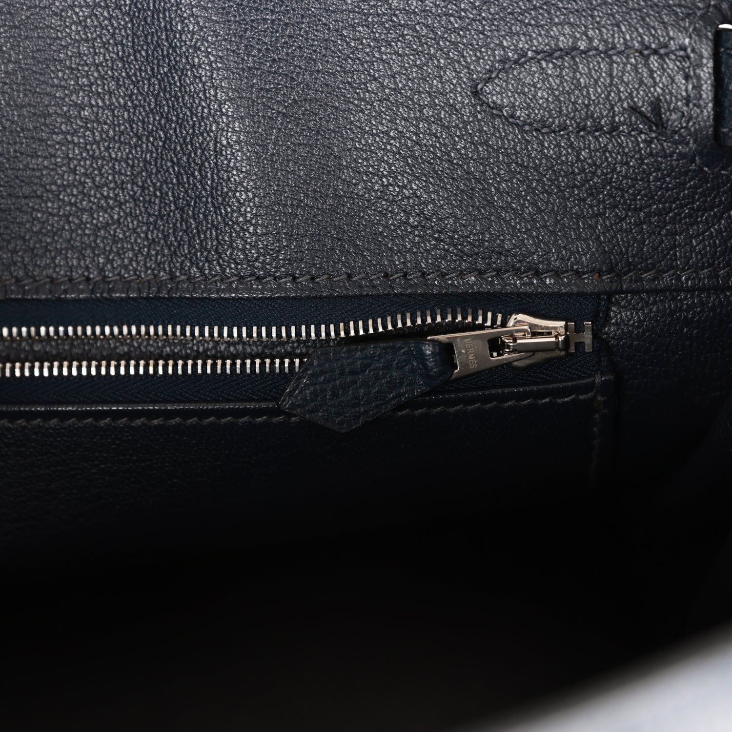 Top Quality Hermes Birkin 30 Bleu Indigo Vache Liegee Palladium Hardware