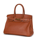 Top Quality Hermes Birkin 30 Fauve Swift Gold Hardware