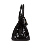 Hermes Birkin 25 Black Shiny Niloticus Crocodile Gold Hardware