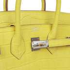 Hermes Birkin 25 Lime Matte Alligator Palladium Hardware