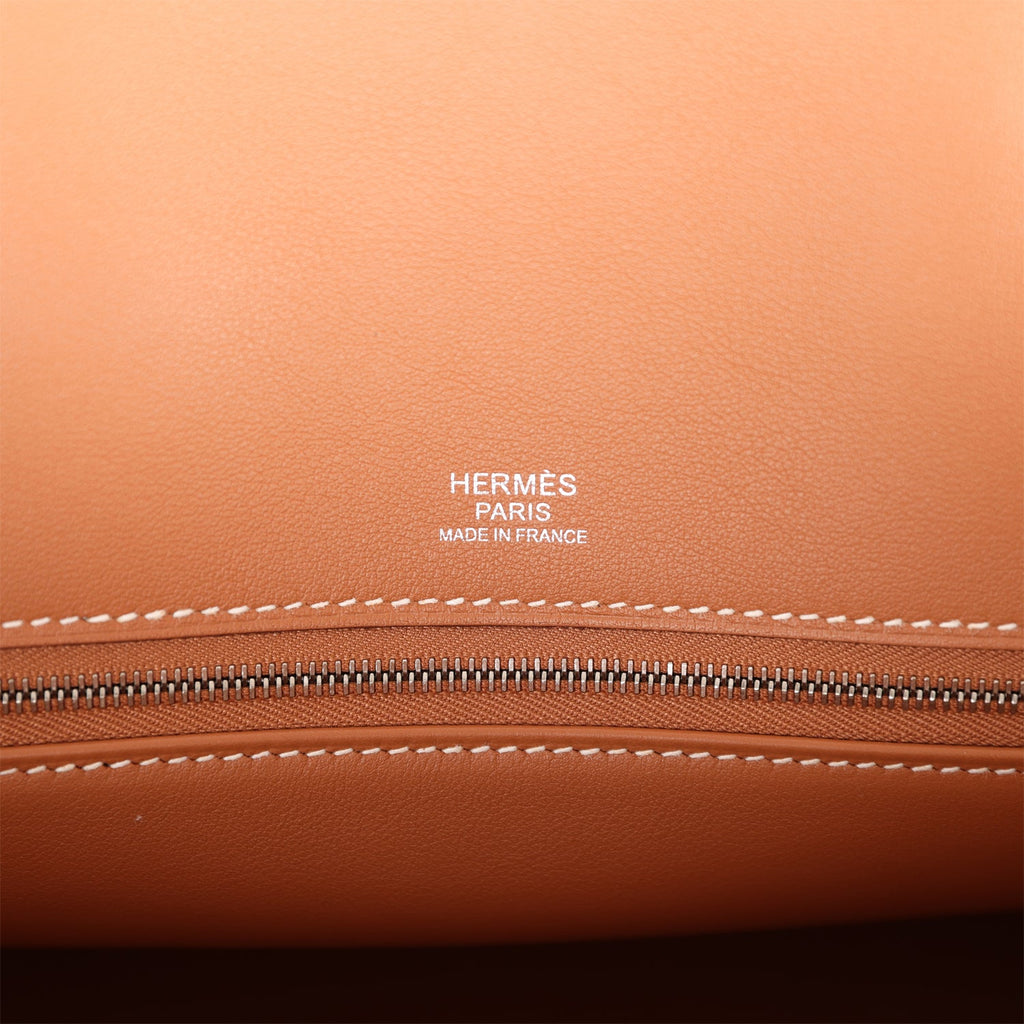 Hermes Birkin Shadow 35 Gold Swift Palladium Hardware