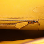 Hermes Birkin 30 Jaune Ambre Shiny Niloticus Crocodile and Togo Touch Palladium Hardware