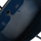 Top Quality Hermes Birkin 35 Bleu De Prusse Box Calf Guilloché Palladium Hardware