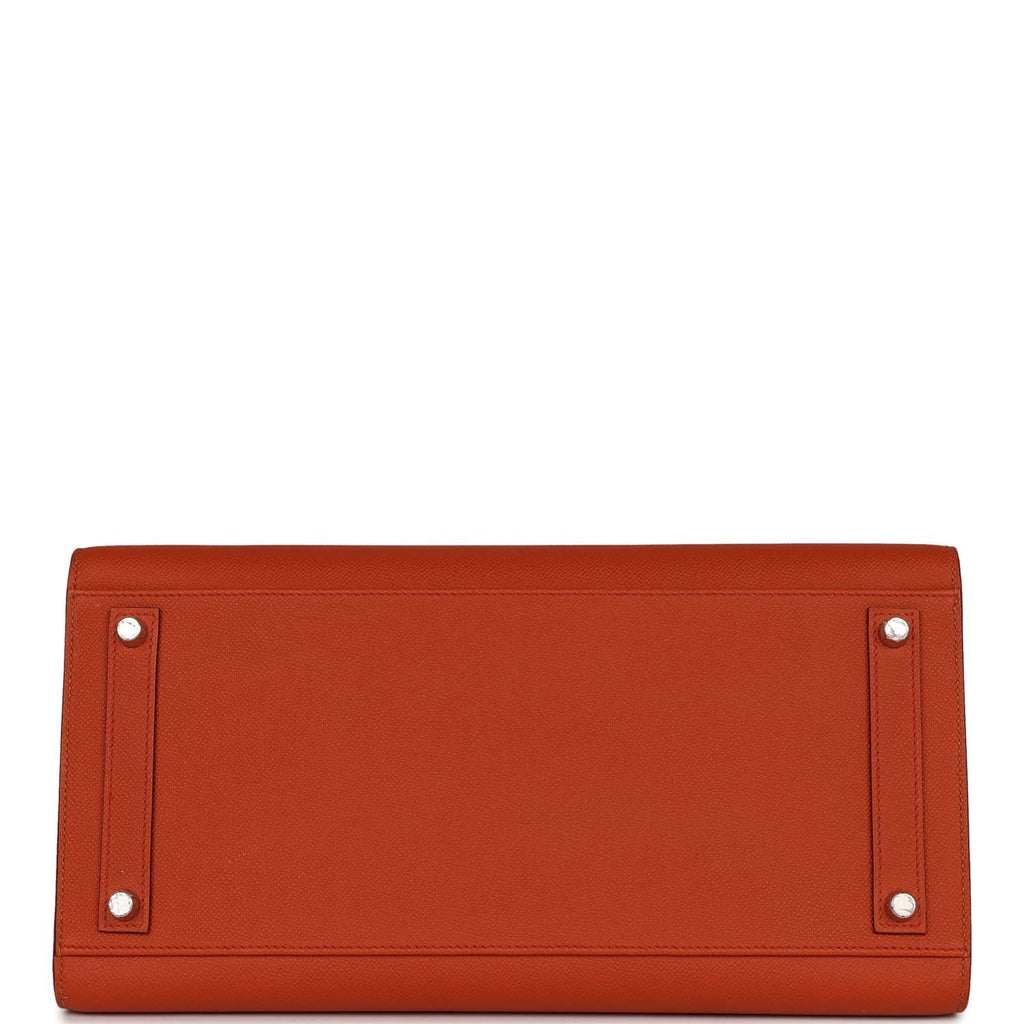 Hermes "Sunrise" Birkin Sellier 35 Rainbow Epsom Palladium Hardware