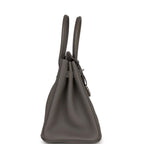 Hermes 3 En 1 Birkin 30 Gris Meyer Togo and Swift Palladium Hardware