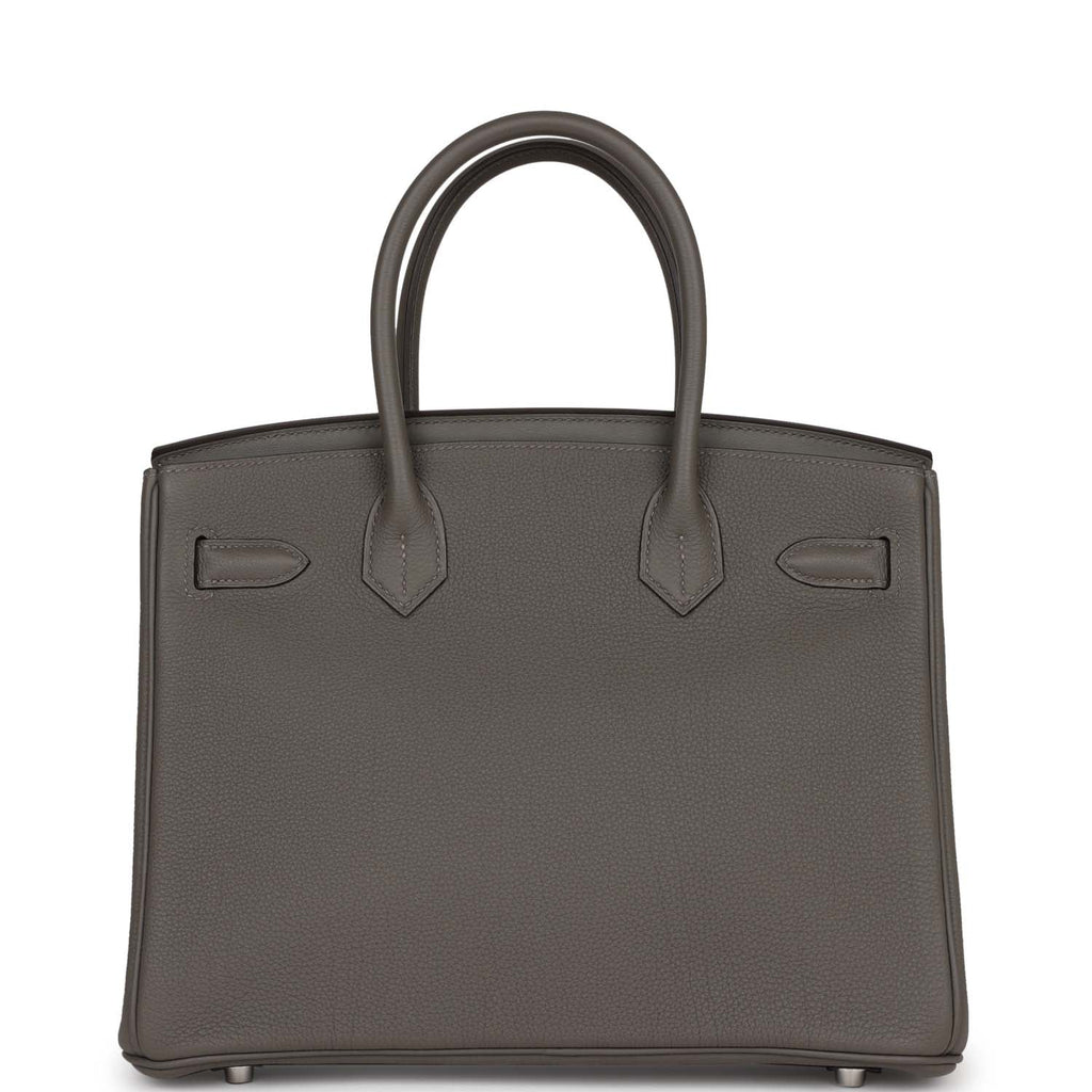 Hermes 3 En 1 Birkin 30 Gris Meyer Togo and Swift Palladium Hardware
