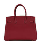 Hermes Birkin 30 Rouge Grenat Togo Gold Hardware