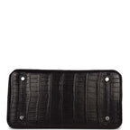 Top Quality Hermes Birkin 30cm Black Matte Niloticus Crocodile Palladium Hardware