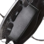 Top Quality Hermes Birkin 30cm Black Matte Niloticus Crocodile Palladium Hardware