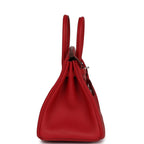 Hermes Birkin 25 Rouge Piment Swift Palladium Hardware