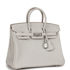 Hermes Birkin 25 Gris Pale Togo Palladium Hardware