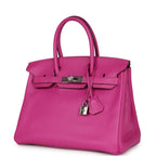 Top Quality Hermes Birkin 30 Magnolia Verso Novillo Palladium Hardware
