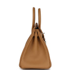 Hermes Birkin 25 In & Out Biscuit Swift Palladium Hardware